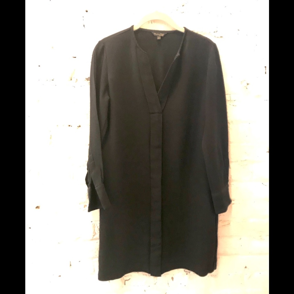 Massimo Dutti crepe shirt dress in XS/36